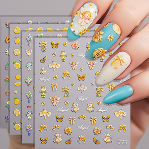 Pegatinas de <span class=keywords><strong>Uñas</strong></span> con Logotipo Personalizado, Estilo Chino, <span class=keywords><strong>Festival</strong></span> de Primavera, 5D, Relieve, Calcomanías de <span class=keywords><strong>Uñas</strong></span> Seguras y Duraderas para Diseño de <span class=keywords><strong>Uñas</strong></span> DIY - Product Image 5