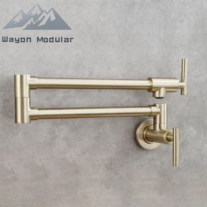 Serie de Cocina de Latón Macizo de Primera Calidad, Diseños de Lujo en Oro Antiguo, Cobre Cepillado y Modernos con Grifo Extraíble WW-CFLT-00069, Acabado Bronce Envejecido - Product Image 5