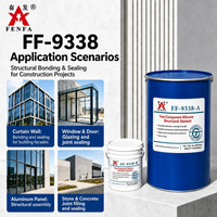 Fenfa FF-9338 Scellant secondaire pour verre isolant à deux composants A+B, durcissement neutre, non corrosif, pour le collage de verre revêtu