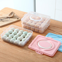 Boîte de rangement en plastique transparent multicouche de grande capacité pour œufs frais, conteneur de stockage pour réfrigérateur