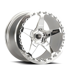 Jantes Beadlock personnalisées monobloc forgées en alliage poli argenté 20x5 18x10 18x11 18x12 5x114.3 5x120 pour GT500 Supra A90 GTR - Product Image 2