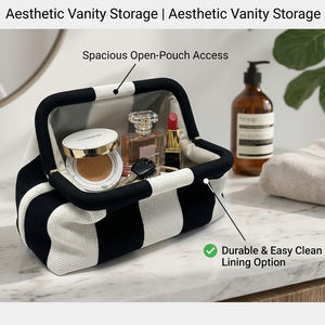 SHINY Borsa a tracolla a righe in maglia grossa con logo personalizzato, <span class=keywords><strong>pochette</strong></span> cosmetica a nido d'ape per viaggi - Product Image 6