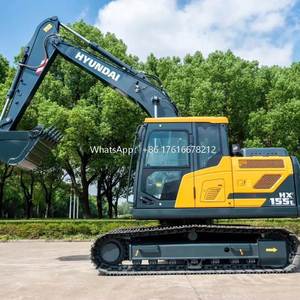 Excavatrice sur chenilles Hyundai neuve, excavatrice de 14 tonnes, HX155L, machine de terrassement en stock - Product Image 2