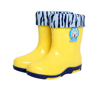 Bottes de pluie pour enfants, garçons et filles, chaussures aquatiques style étudiant, en caoutchouc imperméable, antidérapantes - Product Image 2