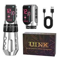 Stylo de tatouage sans fil avec moteur sans noyau à course réglable et aiguilles jetables pour maquillage permanent