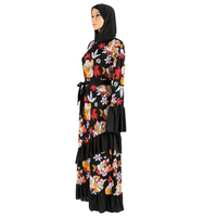 Robe à capuche pour femme, vêtement imprimé, style islamique, arabe, dubaï, maroc et autres