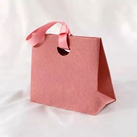 Sac cadeau de luxe en papier kraft, sac de courses en papier blanc, sac d'emballage pour vêtements, bougies et artisanat avec poignée