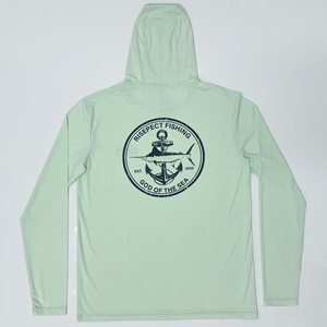 Camisa de Pesca para Hombre, con Capucha, de Secado Rápido, Elástica, Antiolor, con Logotipo Personalizado Serigrafiado, para Pescadores - Product Image 3
