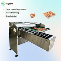 Équipement de tri automatique des œufs contrôlé par écran tactile, ligne de production de codage, de calibrage et d'emballage des œufs en ligne