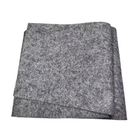 Grauer Vliesstoff, Maschinell Getuftet, 1mm 2mm 3mm Polyester Nadelfilz, Umweltfreundlich, Rutschfest, Gepolstert, Langlebig, für Outdoor-Hochzeiten