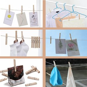 Pinzas de Ropa Modernas Multifuncionales de Madera de Abedul de 7.2cm, Duraderas y Ecológicas, para Sala de Estar, Cocina y Baño, Venta al Por Mayor Personalizada - Product Image 3