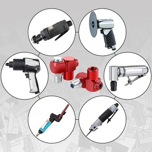 Dingyi Aluminum Anodized Red Pneumatic Rotary Joint 14NPT Universal Fitting For Air Tools - Product Image 2