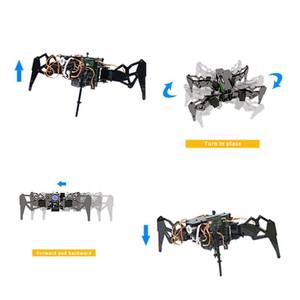 Kit scientifique éducatif STEAM pour robot quadrupède Raspberry Pi avec caméra WiFi et carte de développement vidéo IA - Product Image 3