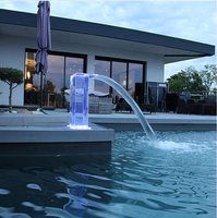 Fournisseur direct d'usine Fontaine lumineuse en acrylique professionnelle pour piscine SPA Cascade