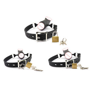 <span class=keywords><strong>Dildo</strong></span> Mund knebel Ball Fetisch Bondage Silikon SM Sexspielzeug für Paar Frauen - Product Image 2