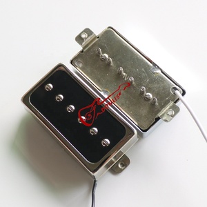 Pastilla Humbucker P90 de Níquel Plateado Abierta para Guitarra/Bajo LP con Imán AlNiCo 2 y Componentes Plásticos para Bobina Simple Personalizada - Product Image 5