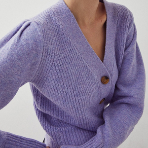 Cardigan Autunnale con Bottoni, Maglione Casual a Maniche Lunghe con Scollo a V, Lavorato a Maglia, Abbigliamento da Ufficio per Signore, Uso Quotidiano Personalizzabile - Product Image 3