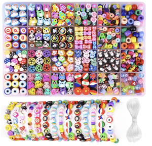 Kit de décoration pour ongles en pâte polymère, 24 styles, perles mignonnes et amusantes, breloques rondes, formes en céramique et porcelaine, mélange de couleurs - Product Image 3