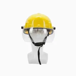 Helm Kuning Anti-Smash Fire, Helm Keselamatan Pemadam Kebakaran Darurat Perlindungan Penyelamatan Flame Retardant