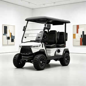 Chariot de golf électrique amélioré avec châssis et suspension à double bras pour usage hors route, homologué DOT CE EEC - Product Image 1