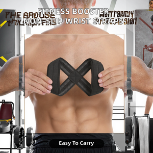 Sangles de poignet ajustables en néoprène antidérapantes pour le fitness, légères, unisexes, pour le levage de poids, 2,5 cm de diamètre, ajustées - Product Image 2