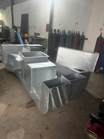 Conduits en acier galvanisé à chaud carrés pour systèmes de circulation d'air en bâtiment, anti-corrosion, durables, structure robuste, faciles à installer