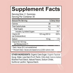 Gomitas Veganas con Vitaminas de Marca Privada OEM/ODM, Suplemento para Bajar de Peso con Vinagre de Sidra de Manzana Natural y D3 K2 para Adultos - Product Image 5