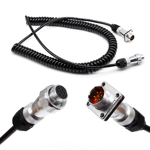 Câble d'alimentation enroulé ABS/EBS de remorque de camion de cordon électrique en spirale rétractable avec 7 connecteurs à broches - Product Image 3