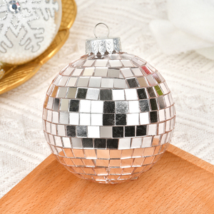 Décoration de Noël en verre peinte de 7 cm en forme d'ours et de licorne pour sapin de Noël, fournitures de fêtes pour décorations d'arbre - Product Image 2