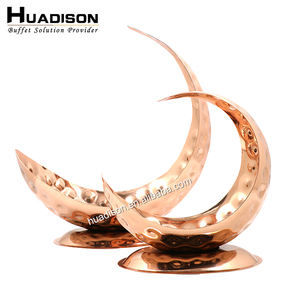 Huadison Traiteur Équipement Buffet Buffet Bol <span class=keywords><strong>Plateau</strong></span> En Acier Inoxydable <span class=keywords><strong>Plateau</strong></span> <span class=keywords><strong>De</strong></span> Fruits Point Martelé Jus <span class=keywords><strong>De</strong></span> Fruits Boisson Bac À Glace - Product Image 3