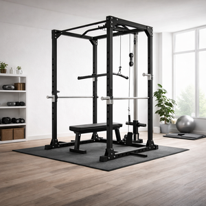 Jaula de potencia de acero de alta resistencia con sistema de poleas para dominadas, estación de entrenamiento para gimnasio en casa para ejercicios de fuerza - Product Image 5