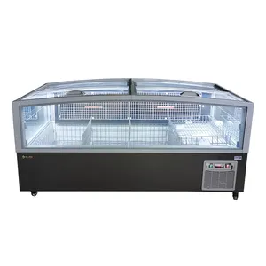 Auto Defrost Combined Horizontal Chest Freezers Ice Cream Refrigeration Equipment Commercial Frozen Food Display Refrigerator