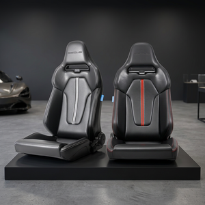 Siège de voiture de course OEM ODM PORS PU modifié de première qualité Angle maximal inclinable de réglage de 180 degrés - Product Image 1