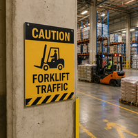 Panneau composite en aluminium à impression UV, résistant aux rayures et durable, pour signalisation de danger