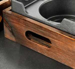<span class=keywords><strong>Pietra</strong></span> <span class=keywords><strong>per</strong></span> Cucinare Bistecche in Lava, Griglia Quadrata con Fornello ad Alcool Portatile <span class=keywords><strong>per</strong></span> Set da Cucina all'Aperto - Product Image 3