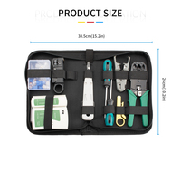 Kit d'outils de sertissage RJ45/12/11 professionnel pour réseaux, outils à main en gros pour la maintenance, étui inclus