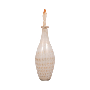 Vaso in vetro a goccia con decorazione a foglia, vaso scultoreo per fiori, per decorazioni per la casa, camera da letto, ufficio, tavolo - Product Image 4