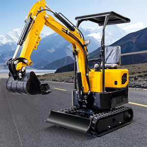 Nouvelle mini-excavatrice sur chenilles de haute qualité, 1 tonne, composants puissants, moteur, pompe, pour travaux de construction et de terrassement - Product Image 5