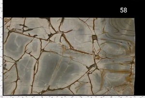 Dalle chaude transmettant la lumière Pierre de luxe blanche avec veine d'or Dalles de marbre Quartzite - Product Image 6