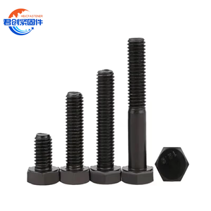 Campione gratuito prezzo più basso produttore di elementi di fissaggio <span class=keywords><strong>Handan</strong></span> bulloni ad alta resistenza nero bullone esagonale 10.9/12.9 grado DIN 933 Din931 - Product Image 1