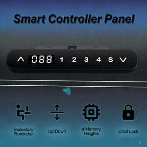 Meja Berdiri Motor Ganda 55 X 28 Inci, Meja yang Dapat Disesuaikan Ketinggiannya, Meja Kantor, Meja Gaming & Komputer - Product Image 6