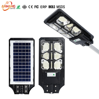 Lampadaire solaire LED 300W tout-en-un, haute luminosité, super lumineux, étanche IP65, alimenté par l'énergie solaire