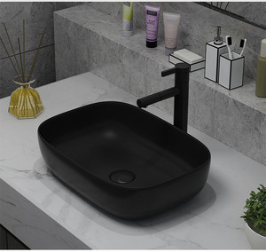 Lavabo in Ceramica Moderno ed Ecologico a Prezzo Conveniente, Facile da Pulire, Installazione Sopra il Piano per Bagno e Uso Ospedaliero - Product Image 3
