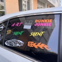 Calcomanías Personalizadas para Autos con Logotipo Empresarial, Resistentes a los Rayos UV, Duraderas, con Laminado Brillante, Resistentes a la Intemperie, de Gran Tamaño, sin Fondo, para Ventanas