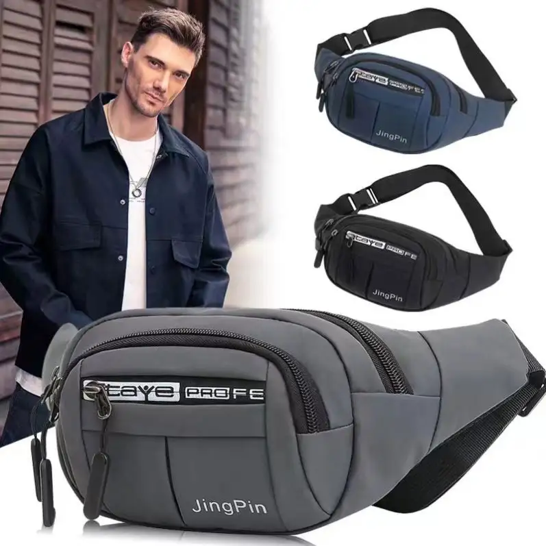 cross body chest bag custom crossbody shoulder men korean style sling bags Waist Pack Male Small Waist belt Bag