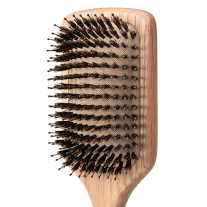 Cepillo de pelo de madera de roble natural con cerdas de jabalí, tipo pala con cojín de aire, antiestático y desenredante, <span class=keywords><strong>para</strong></span> mujeres y hombres, <span class=keywords><strong>para</strong></span> <span class=keywords><strong>cabello</strong></span> húmedo o seco, al por mayor - Product Image 4