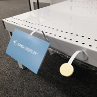 Étiquette adhésive en PVC pour étagère de magasin, logo personnalisé imprimé, support léger pour affichage promotionnel des prix
