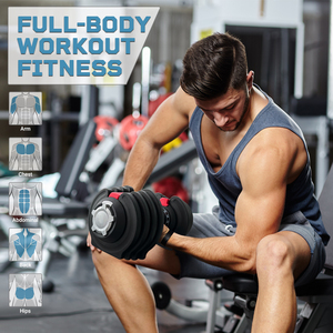 Xdumbbell D7030 Có Thể Điều Chỉnh Phòng Tập Thể Dục Quả Tạ 18Kg 40lb Đen Set Cho Tập Thể Dục Miễn Phí Trọng Lượng - Product Image 6