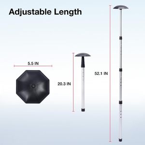 Sistema <span class=keywords><strong>de</strong></span> Soporte para Bolsa <span class=keywords><strong>de</strong></span> Golf <span class=keywords><strong>de</strong></span> Aluminio Resistente, Protector <span class=keywords><strong>de</strong></span> Palos <span class=keywords><strong>de</strong></span> Golf Ajustable, Barra <span class=keywords><strong>de</strong></span> Soporte Telescópica para Viajes - Product Image 3