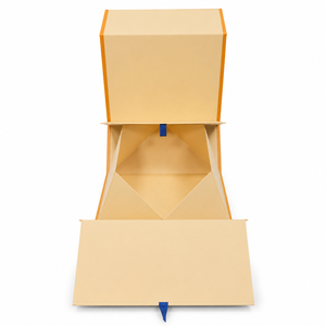 Boîte d'emballage cadeau artisanale personnalisée, style monobloc, sans colle, 7 panneaux, fermeture magnétique, pliable, emballage plat, fabrication OEM directe d'usine - Product Image 5